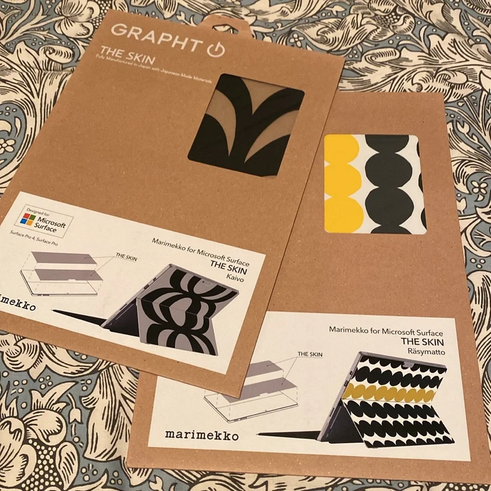 Marimekko for Microsoft Surface decals - set of 2 in kaivo & räsymatto